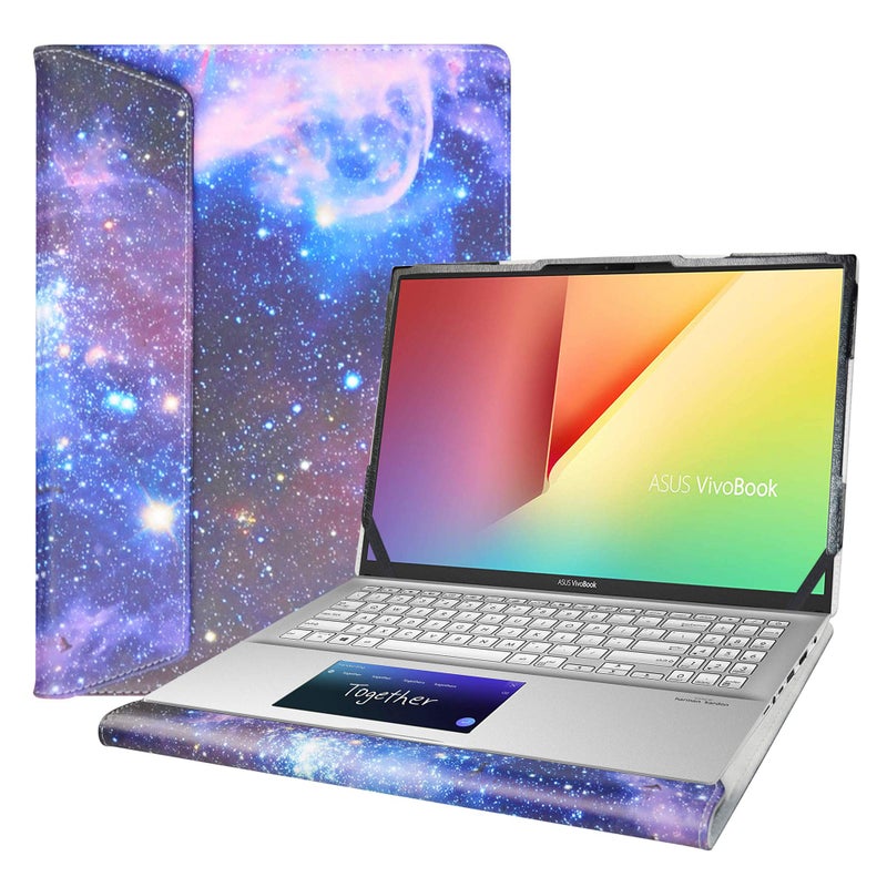 Alapmk Protective Case for Asus VivoBook S15 S532FA/VivoBook 15 F512DA F512FA X512FA/Q547FD Q537FD/ZenBook Flip 15 Q538EI Q528EH & Case for Lenovo IdeaPad Slim 7 GTX/IdeaPad Slim 7 15IIL05,Galaxy - Image 1